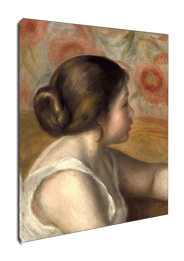 Head of a Young Girl, Auguste Renoir - obraz na płótnie Wymiar do wyboru: 60x90 cm