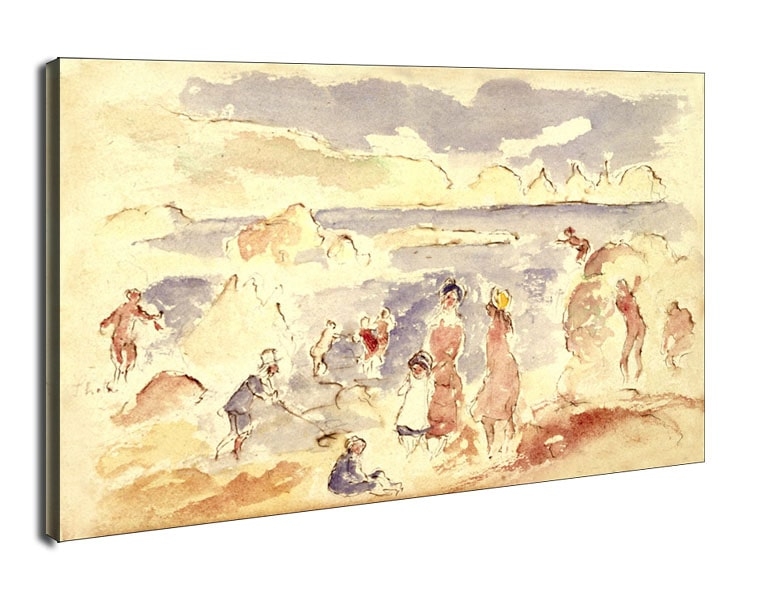 Beach Scene, Auguste Renoir - obraz na płótnie Wymiar do wyboru: 30x20 cm