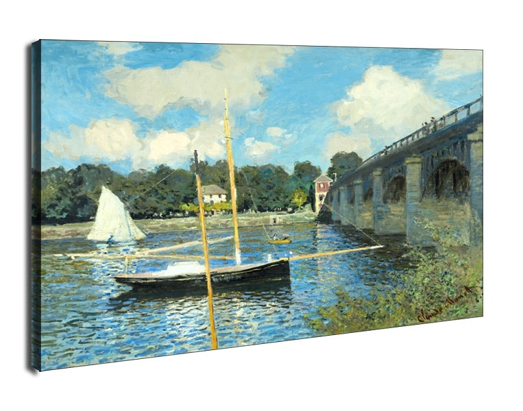 The Bridge at Argenteuil, Claude Monet - obraz na płótnie Wymiar do wyboru: 90x60 cm