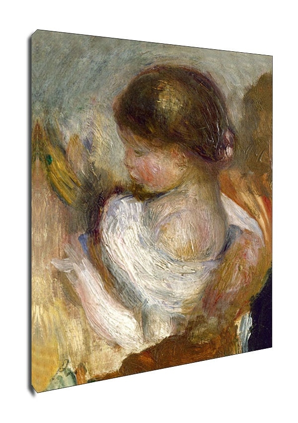 Young Girl Reading, Auguste Renoir - obraz na płótnie Wymiar do wyboru: 70x100 cm