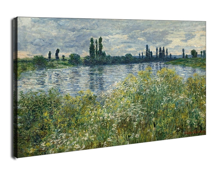Banks of the Seine, Vétheuil, Claude Monet - obraz na płótnie Wymiar do wyboru: 70x50 cm