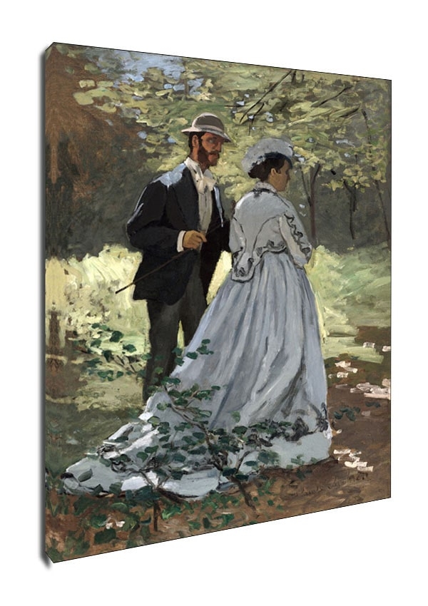 Фото - Картина A&D Bazille and Camille , Claude Monet - obraz (Study for Déjeuner sur l'Herbe)