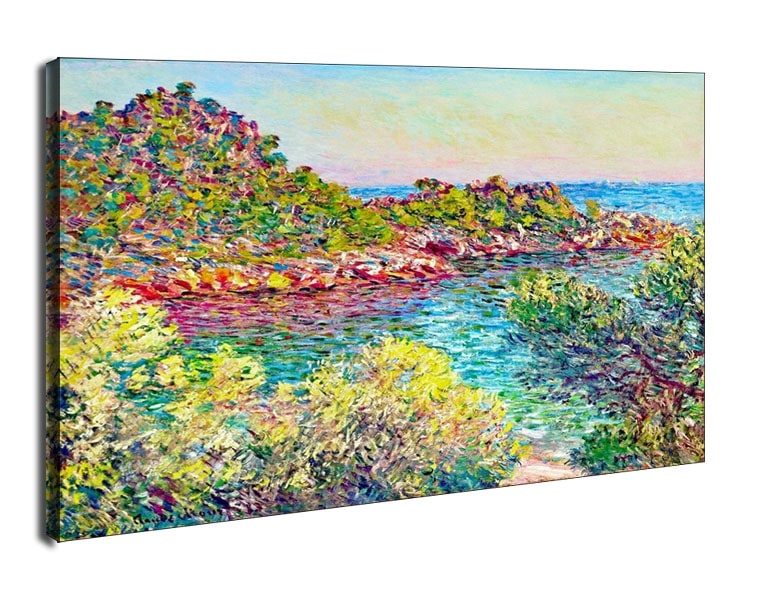 Landscape near montecarlo, Claude Monet - obraz na płótnie Wymiar do wyboru: 70x50 cm