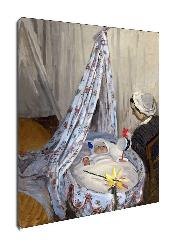 The Cradle   Camille with the Artist s Son Jean, Claude Monet - obraz na płótnie Wymiar do wyboru: 30x40 cm
