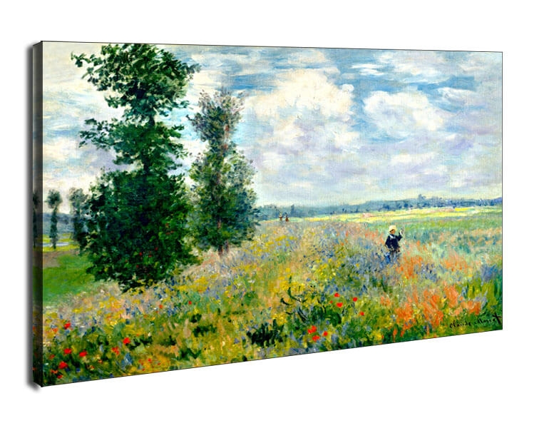Pole Maków Argenteuil, Claude Monet - obraz na płótnie Wymiar do wyboru: 50x40 cm