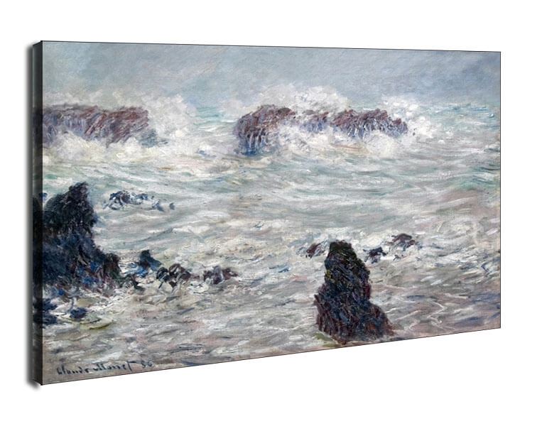 Temp te c tes de belle le claude, Claude Monet - obraz na płótnie Wymiar do wyboru: 100x70 cm