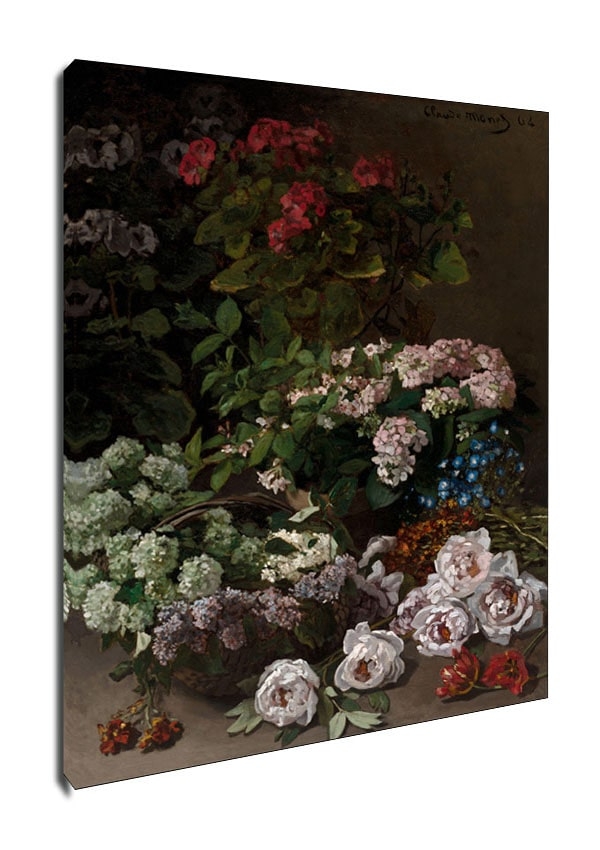 Spring Flowers, Claude Monet - obraz na płótnie Wymiar do wyboru: 70x100 cm