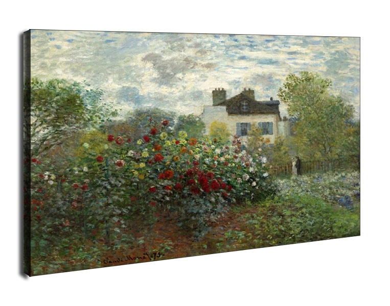 The Artist's Garden in Argenteuil (A Corner of the Garden with Dahlias), Claude Monet - obraz na płótnie Wymiar do wyboru: 100x70 cm