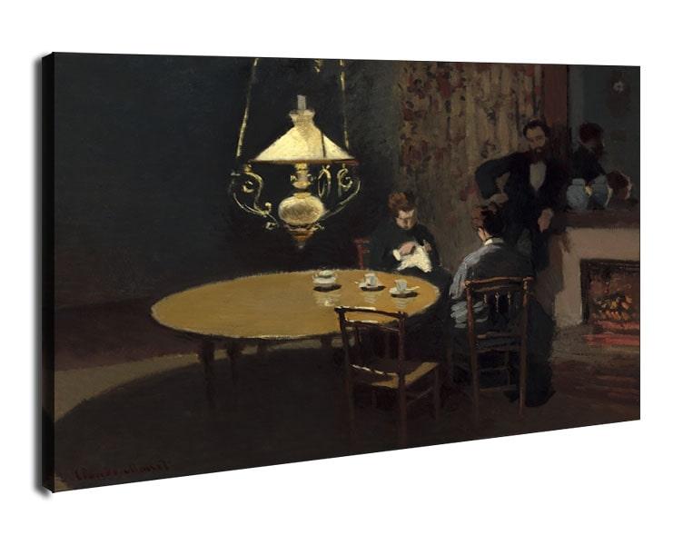 Interior, after Dinner, Claude Monet - obraz na płótnie Wymiar do wyboru: 80x60 cm