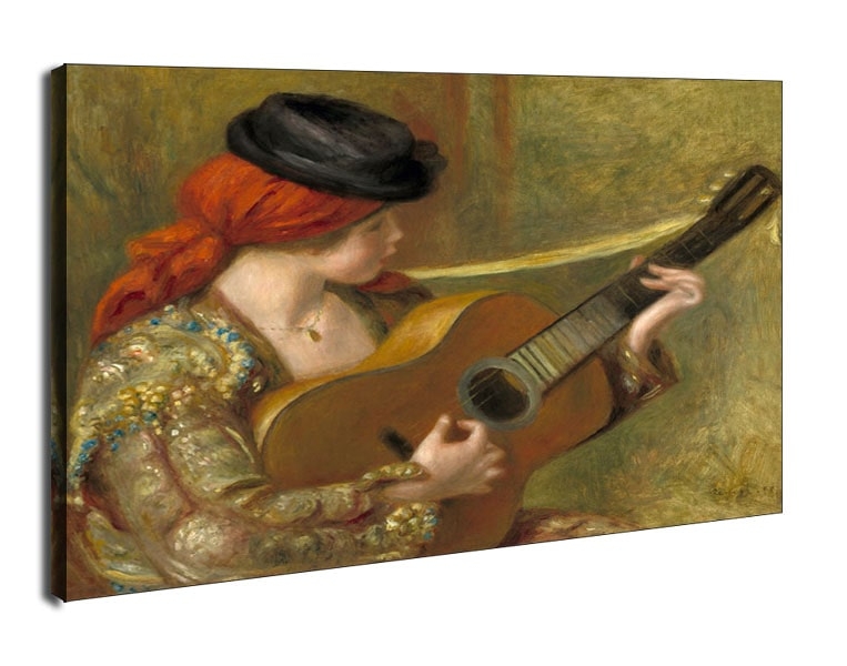 Young Spanish Woman with a Guitar, Auguste Renoir - obraz na płótnie Wymiar do wyboru: 50x40 cm