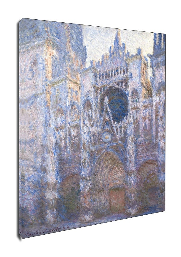 Katedra w Rouen Zachodnia Fasada, Claude Monet - obraz na płótnie Wymiar do wyboru: 40x60 cm