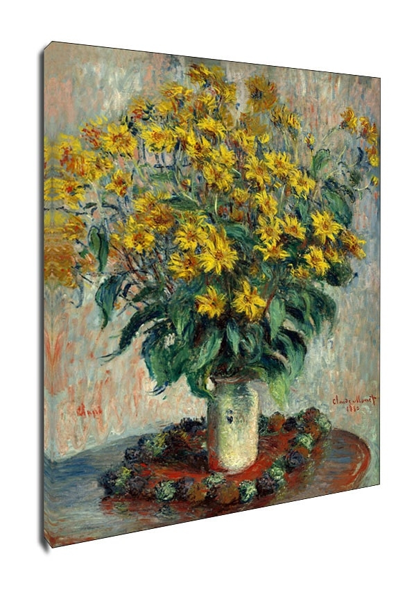 Jerusalem Artichoke Flowers, Claude Monet - obraz na płótnie Wymiar do wyboru: 50x70 cm