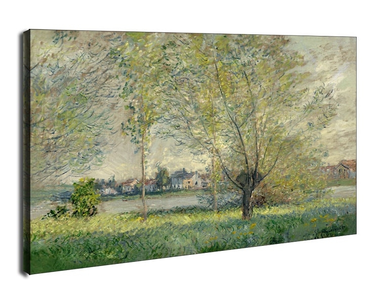 Zdjęcia - Obraz Claude Monet The Willows,  -  na płótnie Wymiar do wyboru: 100x70 cm 