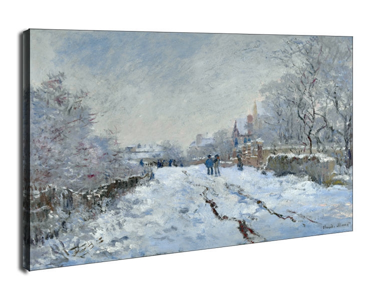 Snow scene at argenteuil, Claude Monet - obraz na płótnie Wymiar do wyboru: 30x20 cm