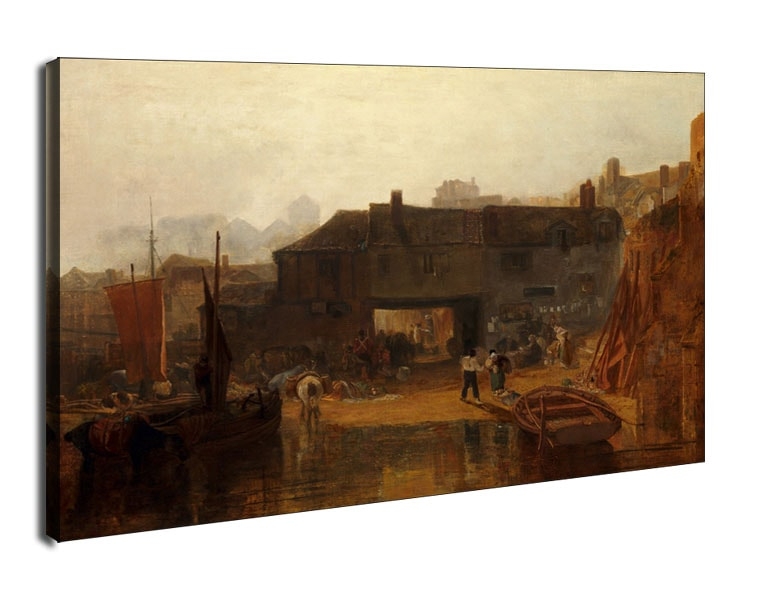 Saltash with the Water Ferry, Cornwall, William Turner - obraz na płótnie Wymiar do wyboru: 100x70 cm