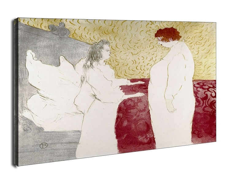 Getting Up, Henri de Toulouse-Lautrec - obraz na płótnie Wymiar do wyboru: 90x60 cm