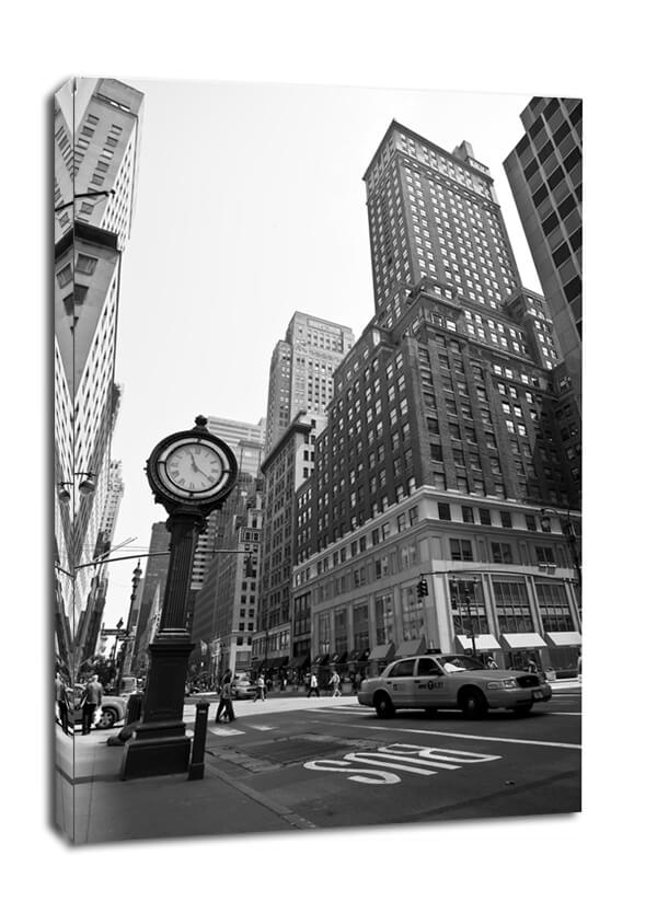 New York, zegar - obraz na płótnie Wymiar do wyboru: 50x70 cm