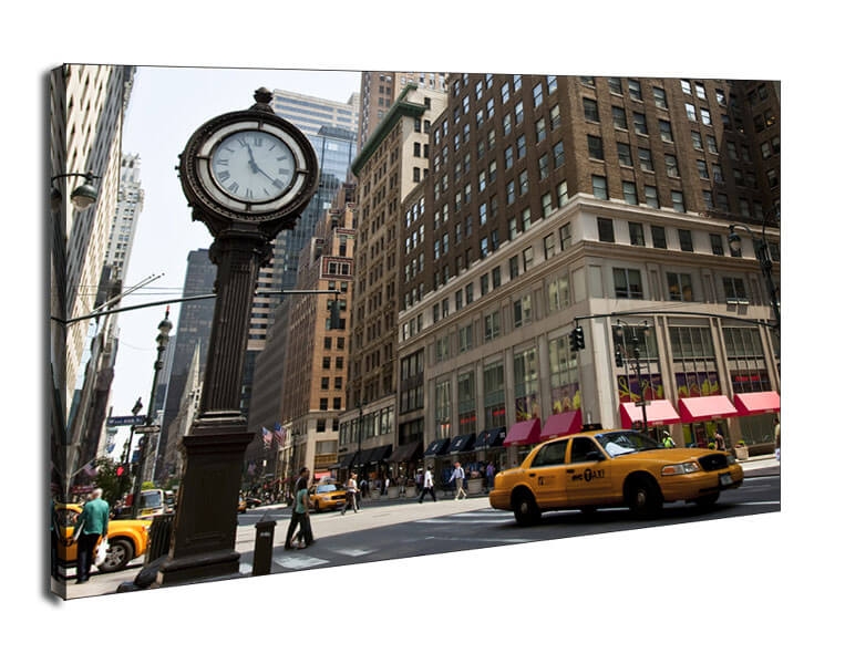 Zegar na Avenue, New York - obraz na płótnie Wymiar do wyboru: 40x30 cm