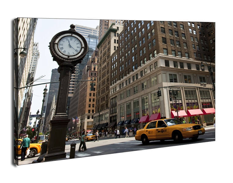 Zegar na Avenue, New York - obraz na płótnie Wymiar do wyboru: 80x60 cm