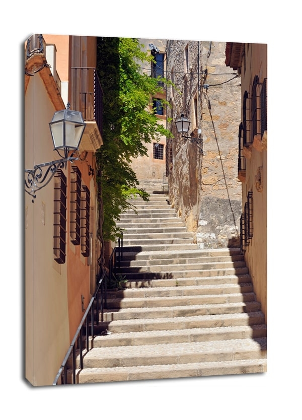 Zdjęcia - Obraz Schody, Tarragona, Hiszpania -  na płótnie Wymiar do wyboru: 50x70 cm