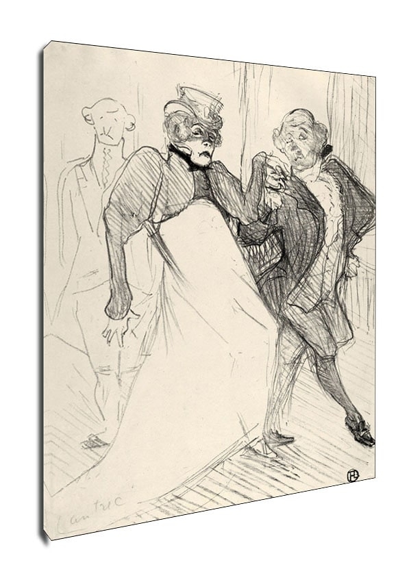Фото - Картина A&D Réjane and Galipaux, in Madame Sans Géne, Henri de Toulouse-Lautrec - obra 