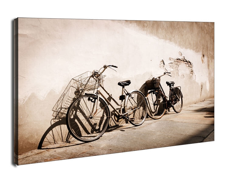 Stare rowery, Włochy - obraz na płótnie Wymiar do wyboru: 90x60 cm