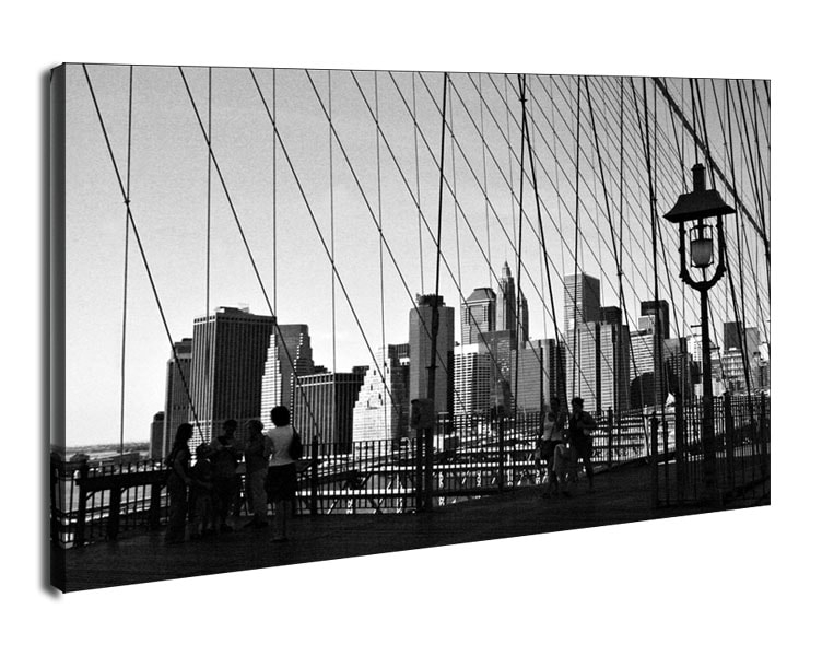 Nowy Jork. New York Bridge - obraz na płótnie Wymiar do wyboru: 70x50 cm