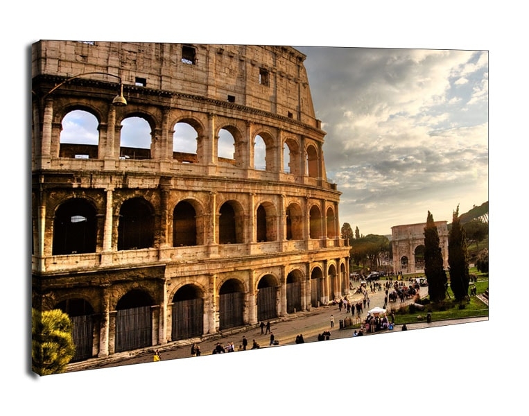 Zdjęcia - Obraz Rzym, Koloseum -  na płótnie Wymiar do wyboru: 70x50 cm