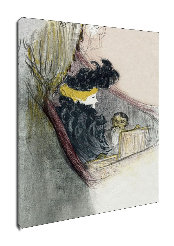 A Princely Idyl, Clara Ward, Henri de Toulouse-Lautrec - obraz na płótnie Wymiar do wyboru: 90x120 cm