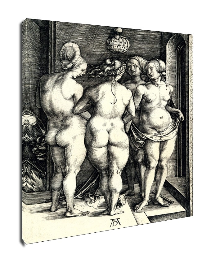 Four Naked Women, Albrecht Durer - obraz na płótnie Wymiar do wyboru: 20x30 cm