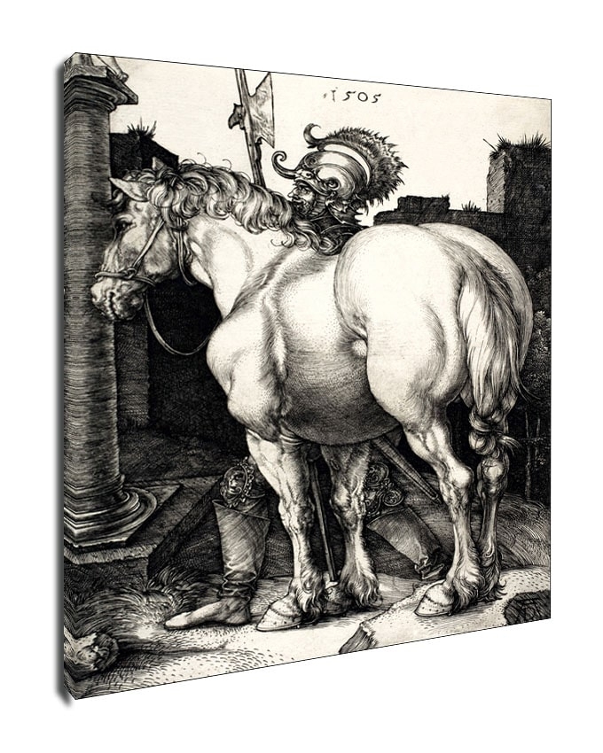 The Large Horse, Albrecht Durer - obraz na płótnie Wymiar do wyboru: 90x120 cm