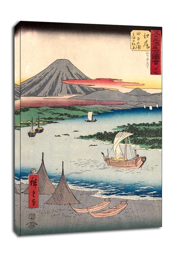 Ejiri Tago Bay and Miho no Matsubara, Hiroshige - obraz na płótnie Wymiar do wyboru: 30x40 cm