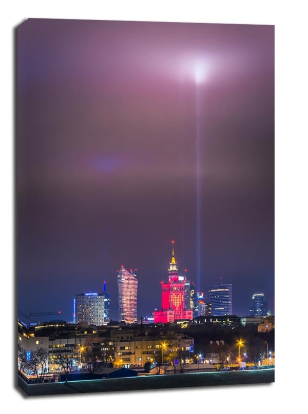 Warszawa Serce - obraz na płótnie Wymiar do wyboru: 61x91,5 cm