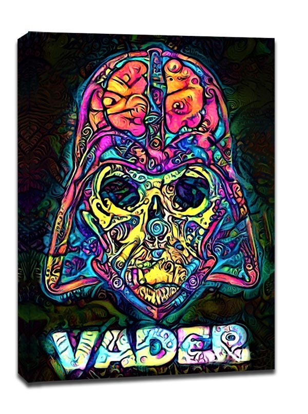 PsychoSkulls, Darth Vader, Star Wars Gwiezdne Wojny - obraz na płótnie Wymiar do wyboru: 61x91,5 cm