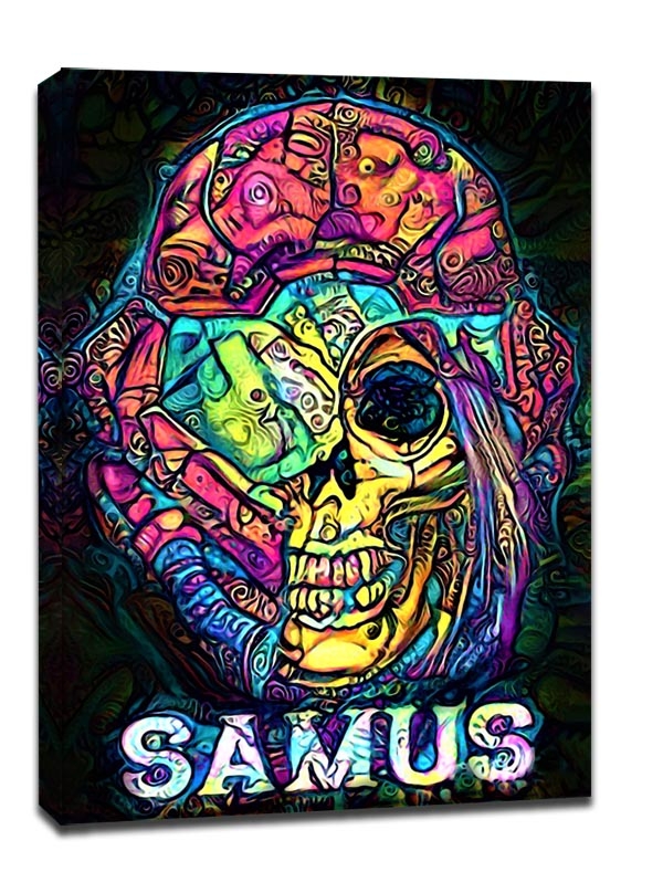 Фото - Картина PsychoSkulls, Samus, Metroid - obraz na płótnie Wymiar do wyboru: 60x80 cm