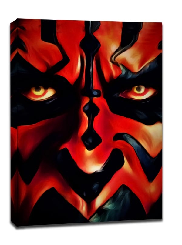 Face It! Star Wars Gwiezdne Wojny - Darth Maul - obraz na płótnie Wymiar do wyboru: 90x120 cm