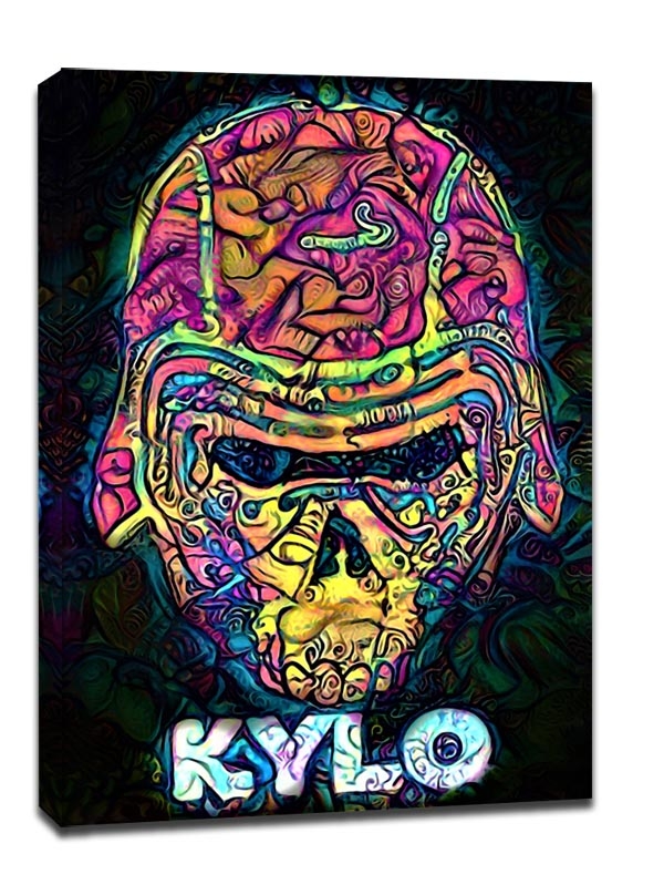 PsychoSkulls, Kylo Ren, Star Wars Gwiezdne Wojny - obraz na płótnie Wymiar do wyboru: 50x70 cm