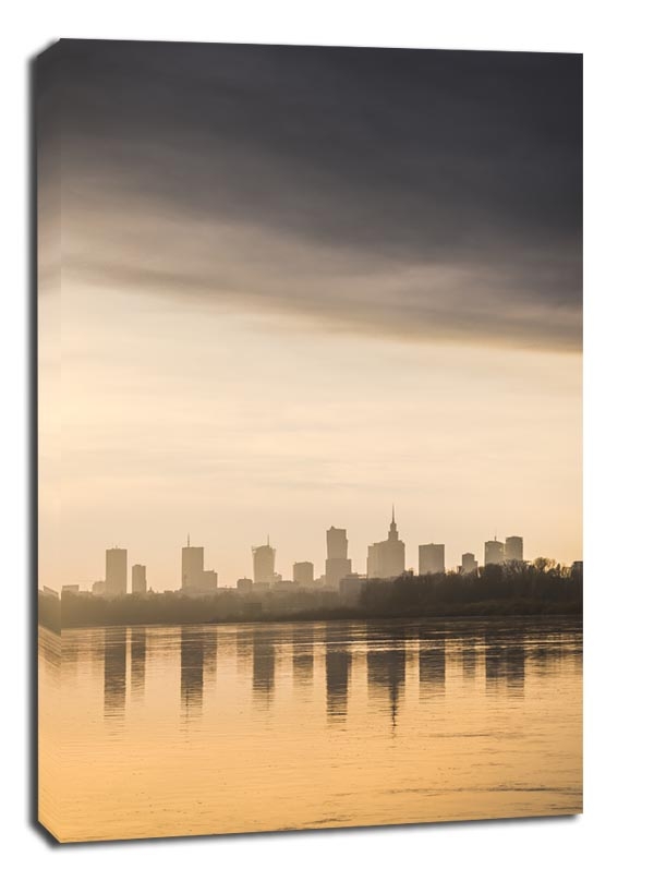 Warszawa Słonecznie - obraz na płótnie Wymiar do wyboru: 40x60 cm