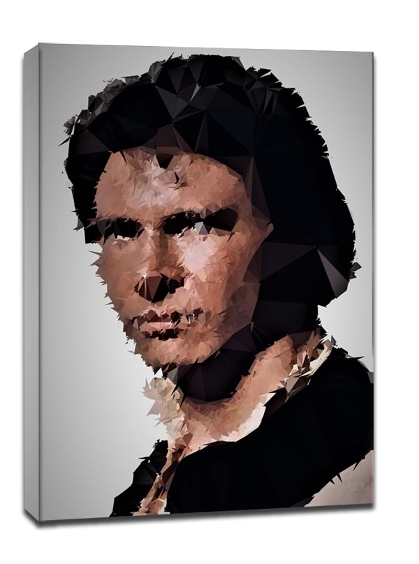 POLYamory - Han Solo, Gwiezdne Wojny Star Wars - obraz na płótnie Wymiar do wyboru: 90x120 cm