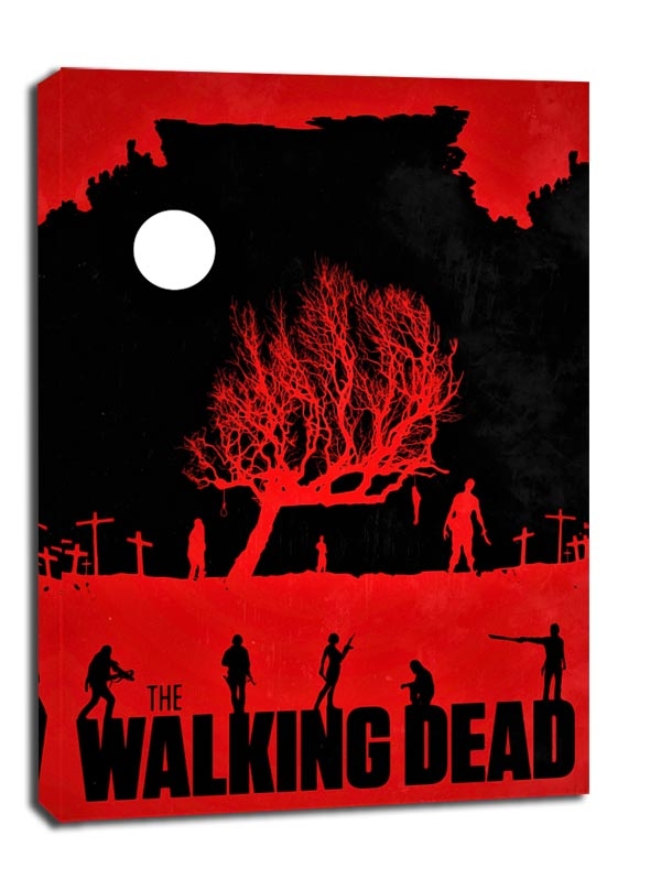 Zdjęcia - Obraz Vintage The Walking Dead  Poster v2 -  na płótnie Wymiar do wyboru: 40 