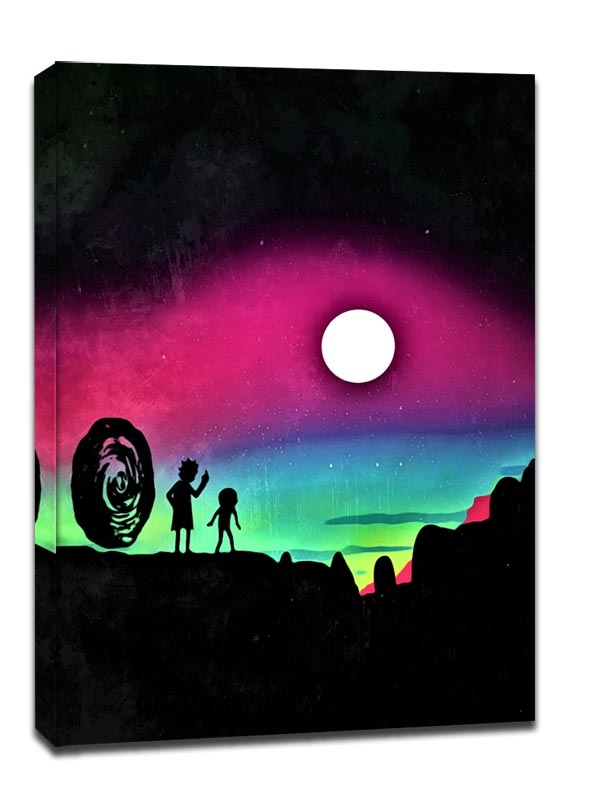 Rick and Morty Vintage Poster - obraz na płótnie Wymiar do wyboru: 50x70 cm
