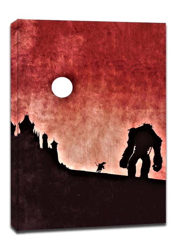 Shadow of the Colossus Vintage Poster - obraz na płótnie Wymiar do wyboru: 20x30 cm