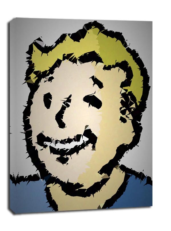 POLYamory - Vault Boy, Fallout - obraz na płótnie Wymiar do wyboru: 50x70 cm