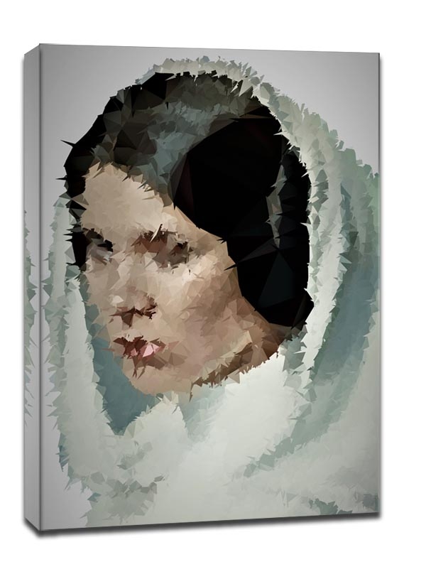 POLYamory - Leia Organa, Gwiezdne Wojny Star Wars - obraz na płótnie Wymiar do wyboru: 90x120 cm