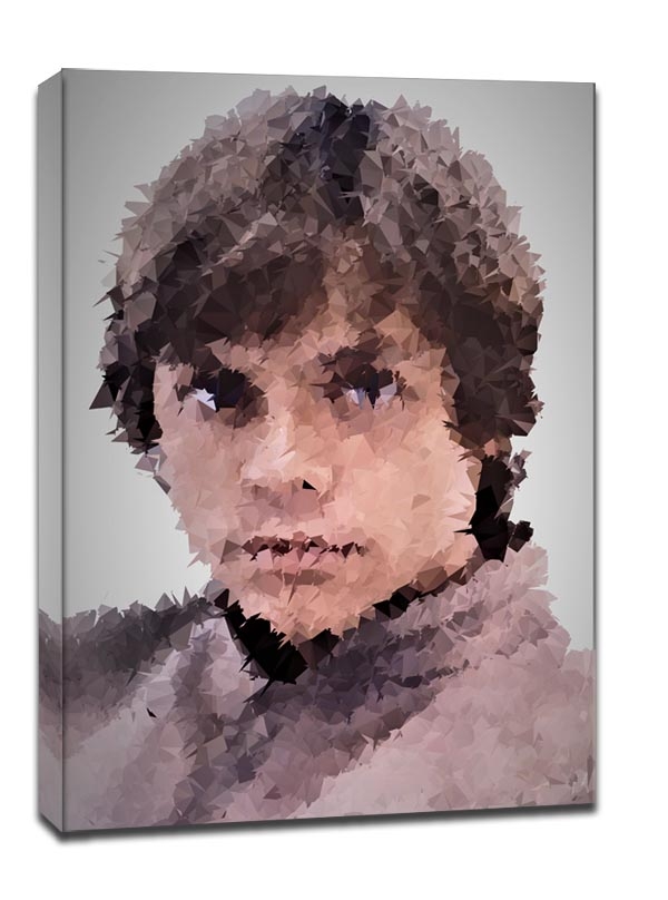 POLYamory - Luke Skywalker, Gwiezdne Wojny Star Wars - obraz na płótnie Wymiar do wyboru: 70x100 cm