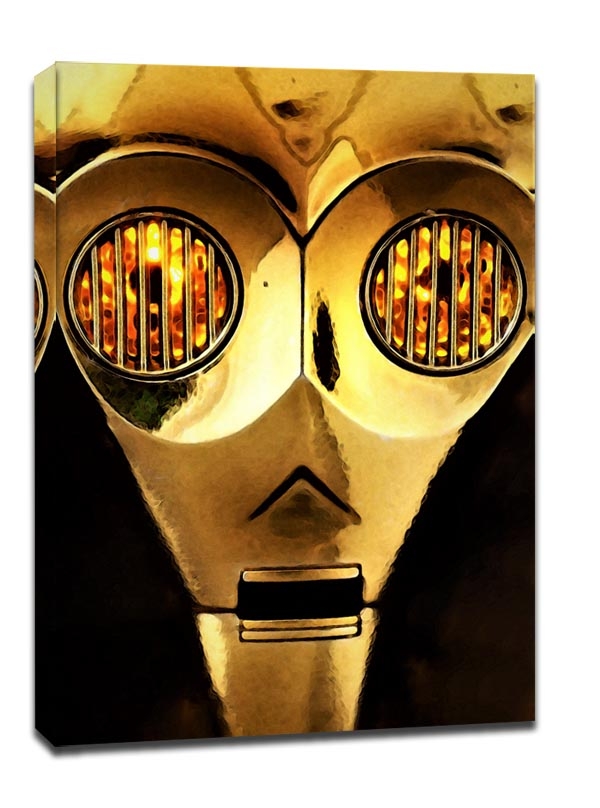 Face It! Star Wars Gwiezdne Wojny - C-3PO - obraz na płótnie Wymiar do wyboru: 40x60 cm
