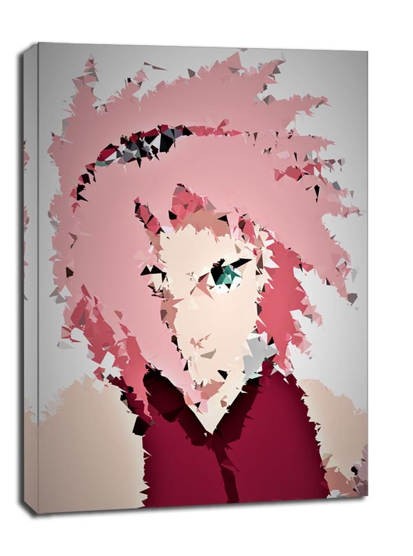 POLYamory - Sakura, Naruto - obraz na płótnie Wymiar do wyboru: 40x60 cm