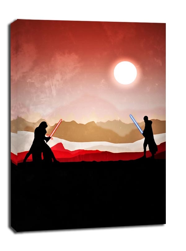 Star Wars Gwiezdne Wojny Vintage Poster v3 - obraz na płótnie Wymiar do wyboru: 90x120 cm