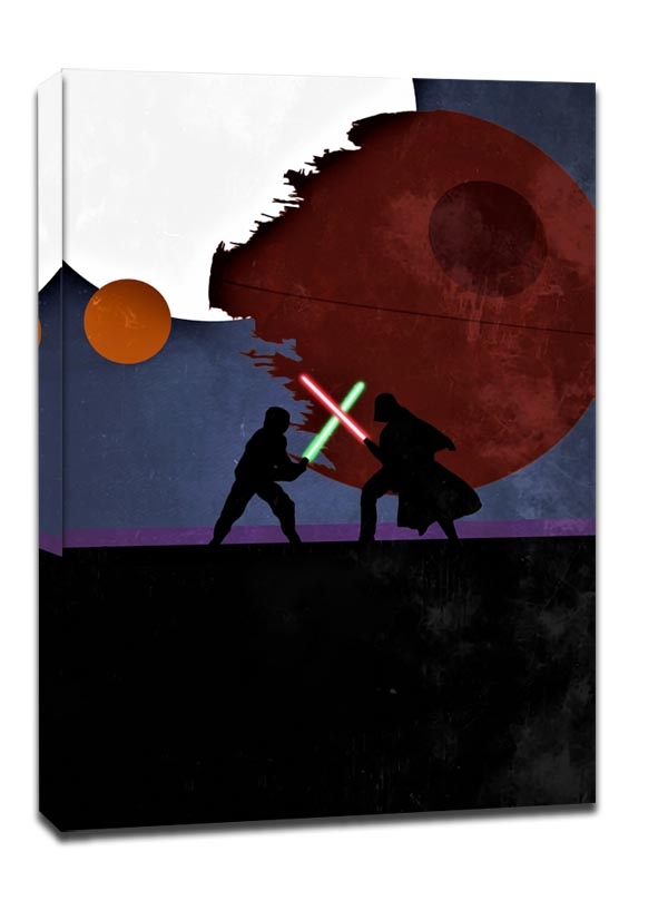 Star Wars Gwiezdne Wojny Vintage Poster - obraz na płótnie Wymiar do wyboru: 20x30 cm