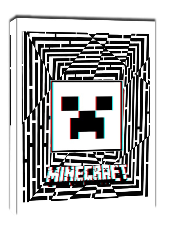 Maze Gaze Minecraft - obraz na płótnie Wymiar do wyboru: 20x30 cm